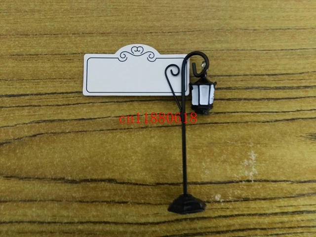 Free Shipping Bourbon Street Streetlight Wedding Place Card Holder Wedding Favors Gifts Party Accessory Decoration Supplies