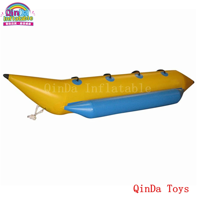 

Free Air Pump Inflatable Water Banana Boat,inflatable Water Games 4 Persons Flying Banana Boat