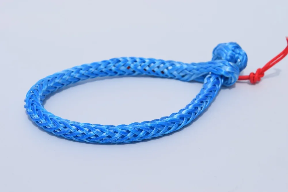 Free Shipping 4units 4mm*90mm Blue Soft Shackle,UHMWPE Shackle for Yacht,Sailing Shackle,Boat Accessaries