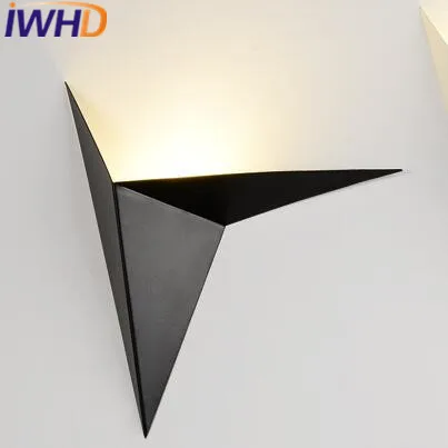 

IWHD Iron Modern Wall Sconces Luminaire On the Wall Lamp LED Bedroom Stair Lighting Fixtures Arandela para Parede Arandela