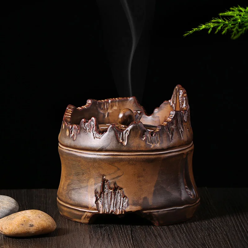 Fambe handmade ceramic incense burner incense sandalwood incense bubuweiying disc tower  incense appliance