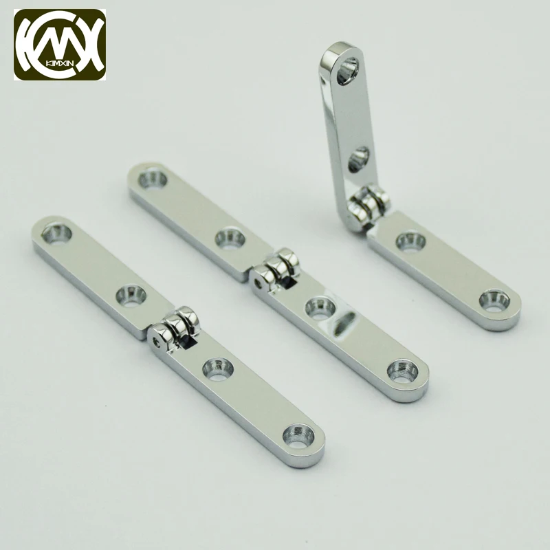 10pcs 54*6mm KIMXIN sales High quality 180degree Flat open hinges for jewlerycase Woodenbox zinc alloy hinge With screw W-322