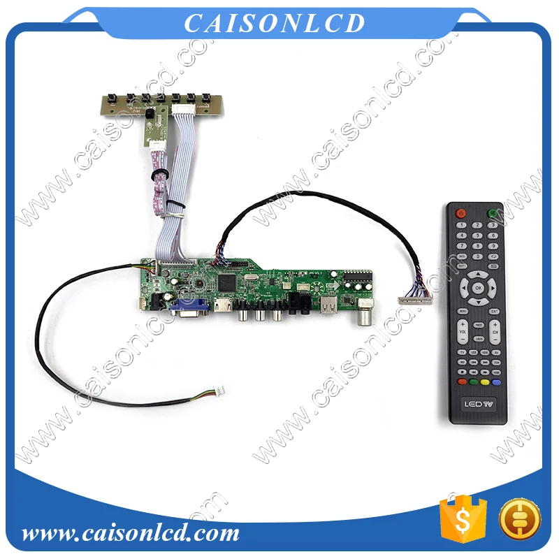 

M6-V5.1 LCD TV controller board support VGA AUDIO AV USB TV for 10.1 inch 1024x768 G150XGE-L04 by free shipping