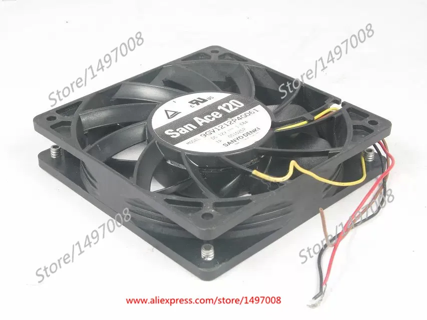 

SANYO DENKI 9GV1212P4G061 DC 12V 1.68A 120x120x25mm Server Cooling Fan