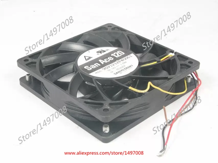 SANYO DENKI 9GV1212P4G061 DC 12V 1.68A 120x120x25mm Server Cooling Fan