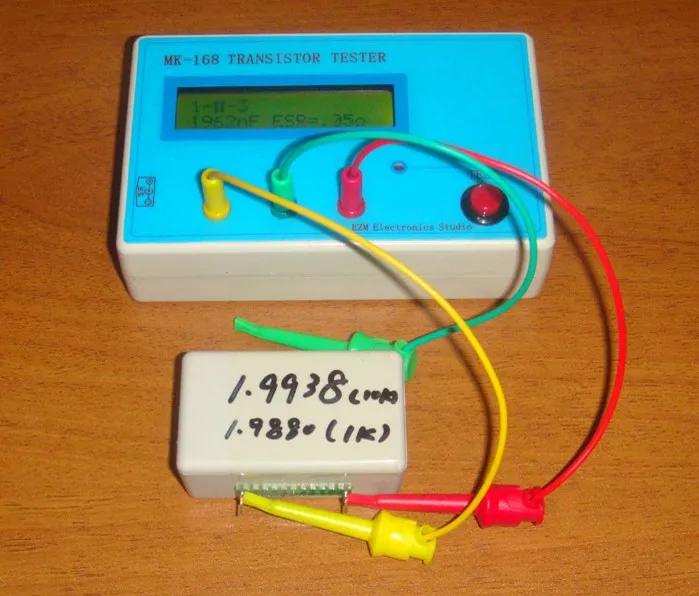 

Transistor Tester Diode Triode Capacitance ESR Resistance Meter MOS PNP NPN VEG95 T15 0.11 A4