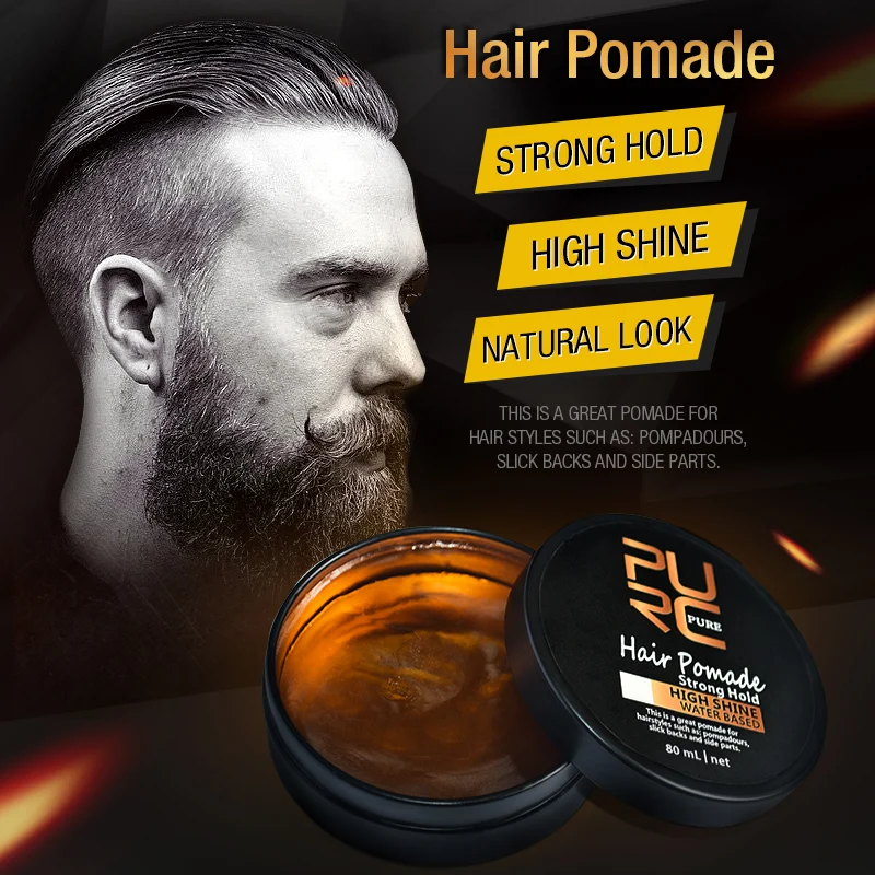 PURC Strong Hold High Shine Look Hair Pomade Ancient Hair Cream Product Hair Pomade For Hair Styling