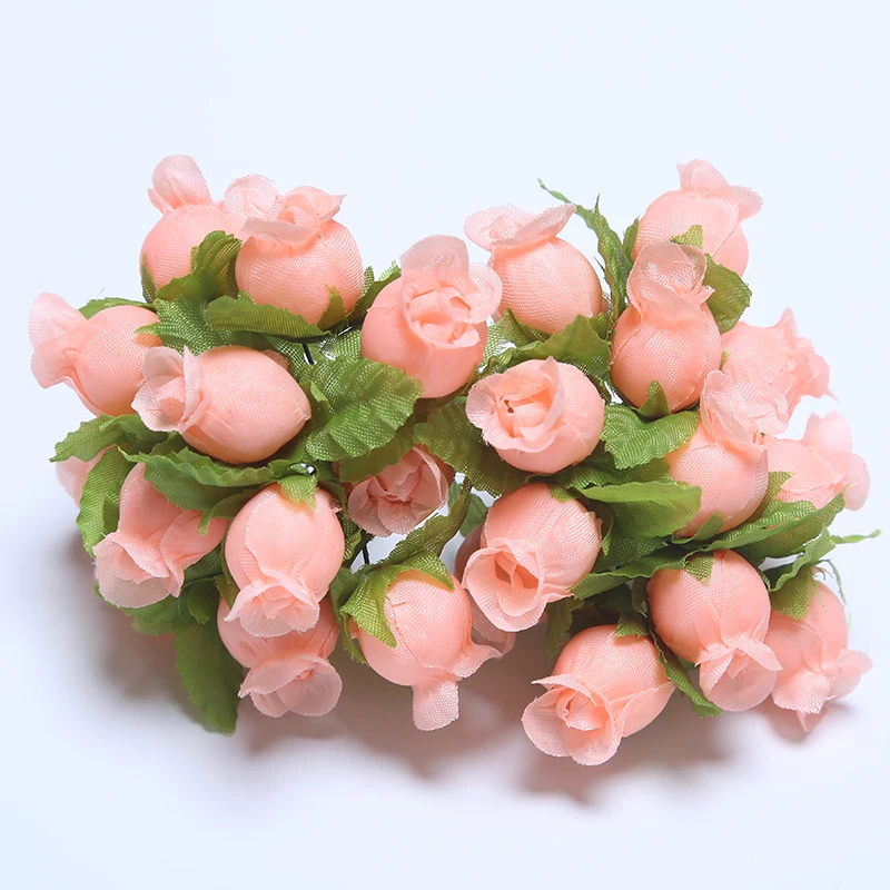 36/72/PCs Mini Künstliche Blumen Seide Rose Blumenstrauß Für Hochzeit Party Dekoration DIY Kranz Sammelalbum Zubehör – Detail 23
