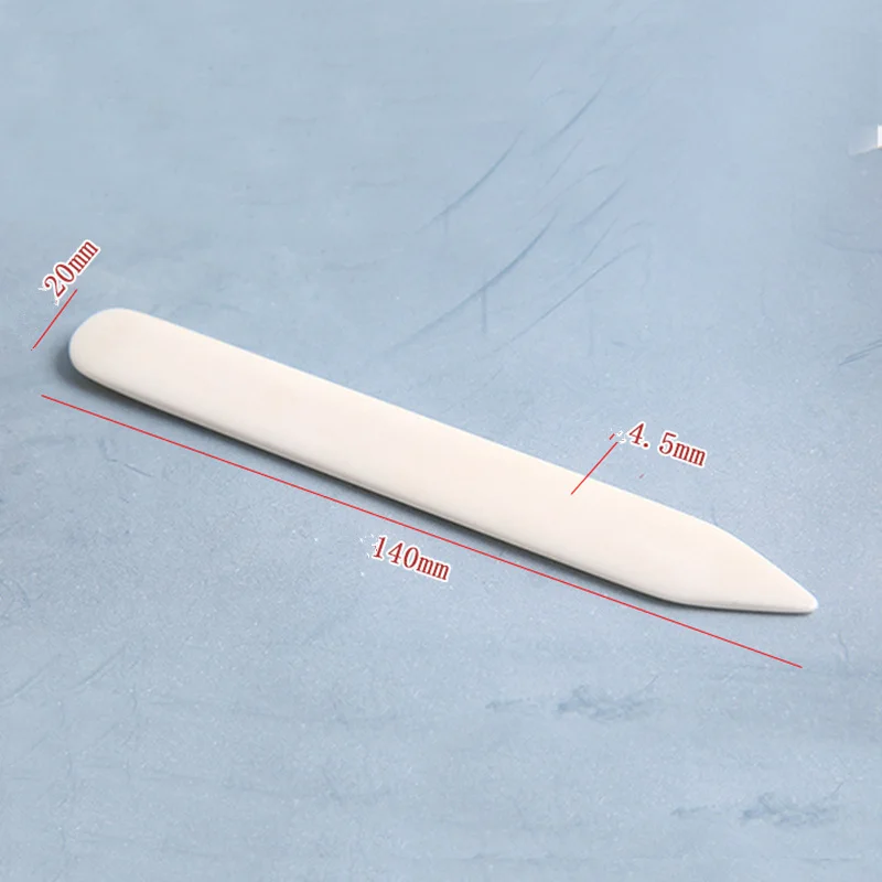 6inch/15cm Natural Bone Folder Durable White Trimmer for Scoring Folding Paper Leather DIY Craft Crease Tool 15cm*2cm