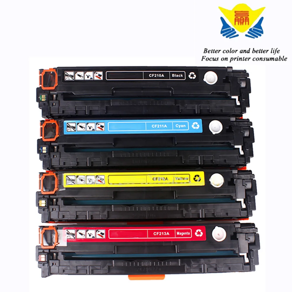 JIANYINGCHEN compatible toner cartridge CF210A CF211A CF212A CF213A for HPs Color LaserJet PRO 200 M251