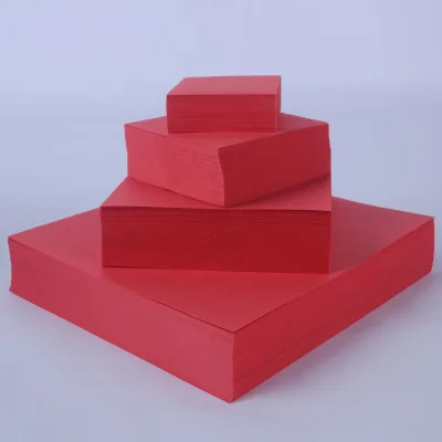 

Dark red origami colorful origami love heart square origami children's fun handmade paper