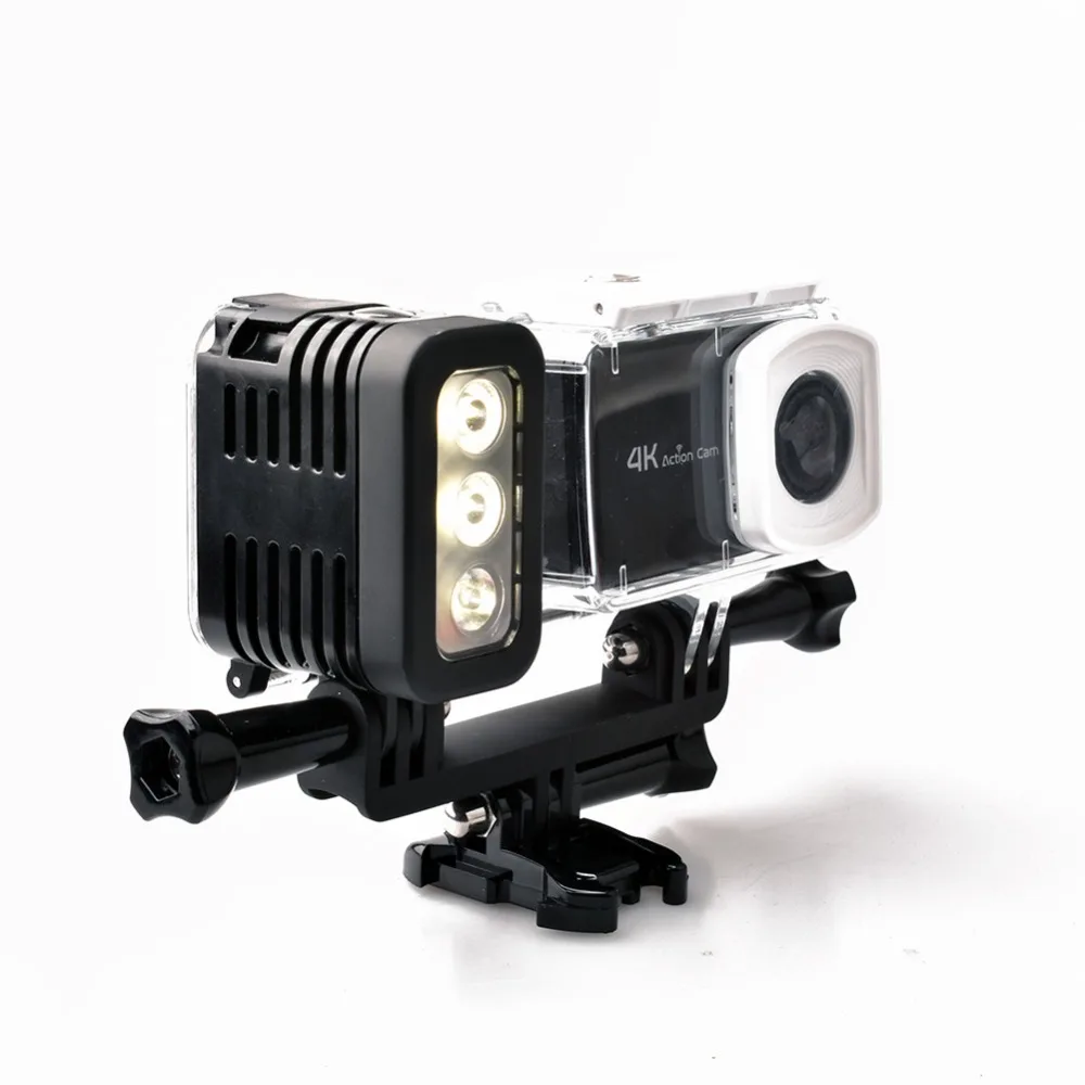 Imagem -06 - Metros de Luz de Led para Mergulho à Prova d Água Gopro Hero Mais Sjcam Xiaoyi Câmera de Esporte 30