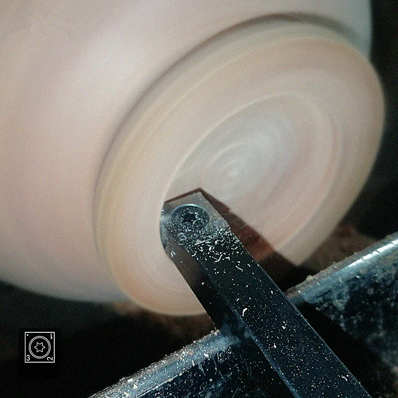 Woodworking Wood Turning Tool With Carbide Alloy Insert Cutter Aluminum Alloy Handle For Rotary Lathe Cutter Turning Tool