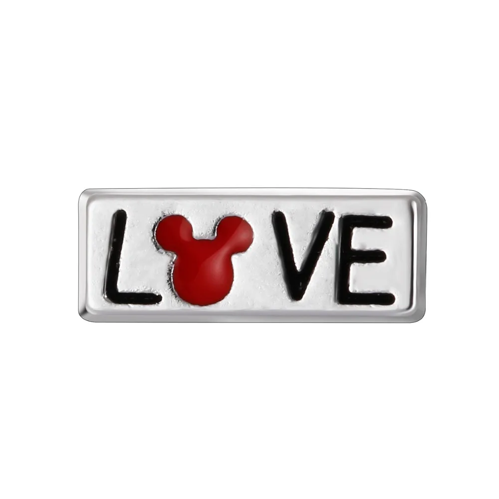 10pcs love   floating charms for glass locket FC-942,Min amount $15 per order mixed items