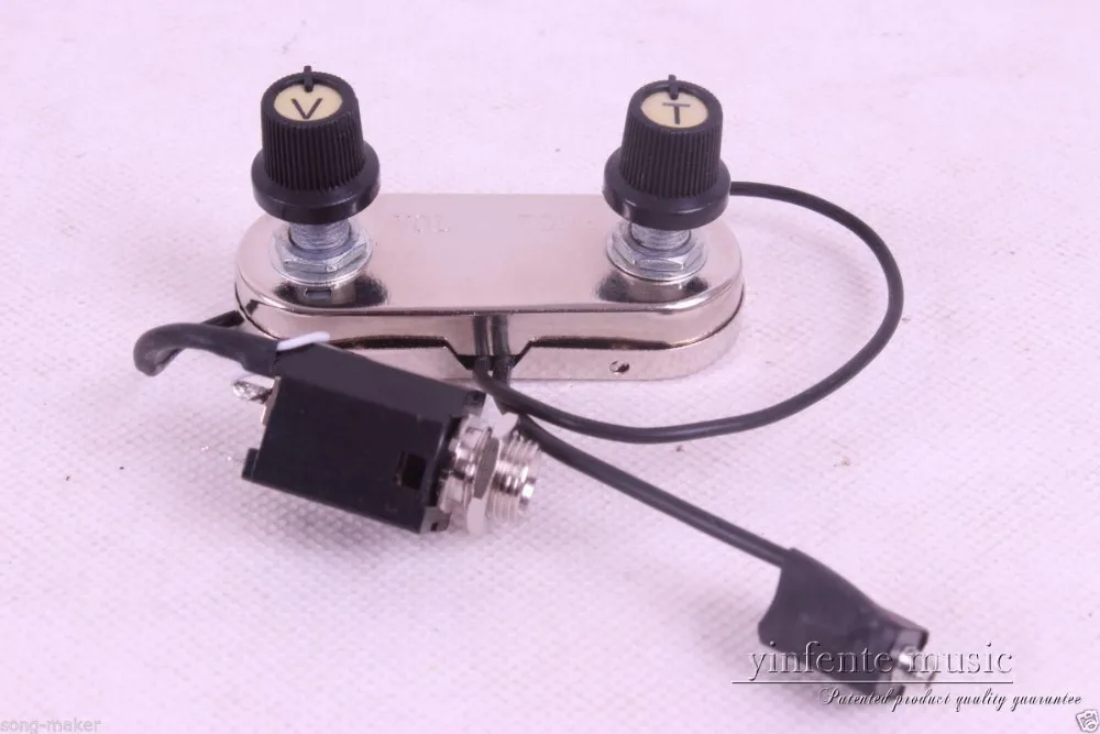 Big Jack (1/4'') Electric System Preamplifier EQ Equalizer Piezo Pickup #5