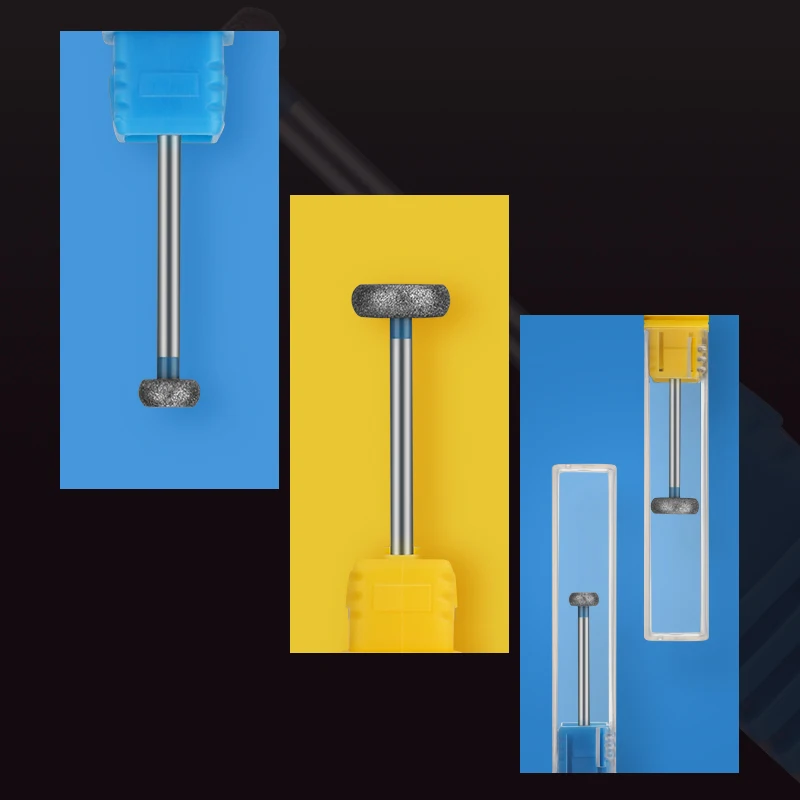 2 teile/los Diamant Nagel Bohrer Fräser Rotary Grat Häutchen Sauber Bits Gerät für Maniküre Nagel Dateien Kunst Werkzeuge – Detail 6
