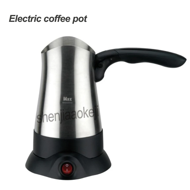 Electric coffee pot 360 degree all-round heating boiling teapot Stainless steel Turkish coffee pot boiled yellow wine jug 220v