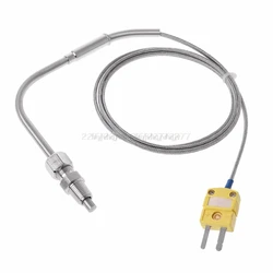 EGT K Type Thermocouple Temperature Controller Tools 0-1250C Exhaust Gas Temp Probe Connector with Exposed Tip My06 19