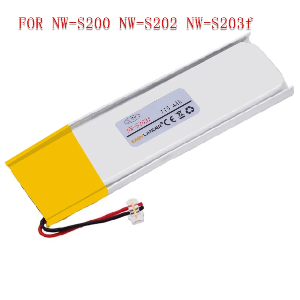 3.7V 115mAh 331059 301060 Rechargeable Lithium Li-ion Li Polymer Battery For SONY MP3 NW-S200f  NW-S202f  NW-S203f  NW-S205f