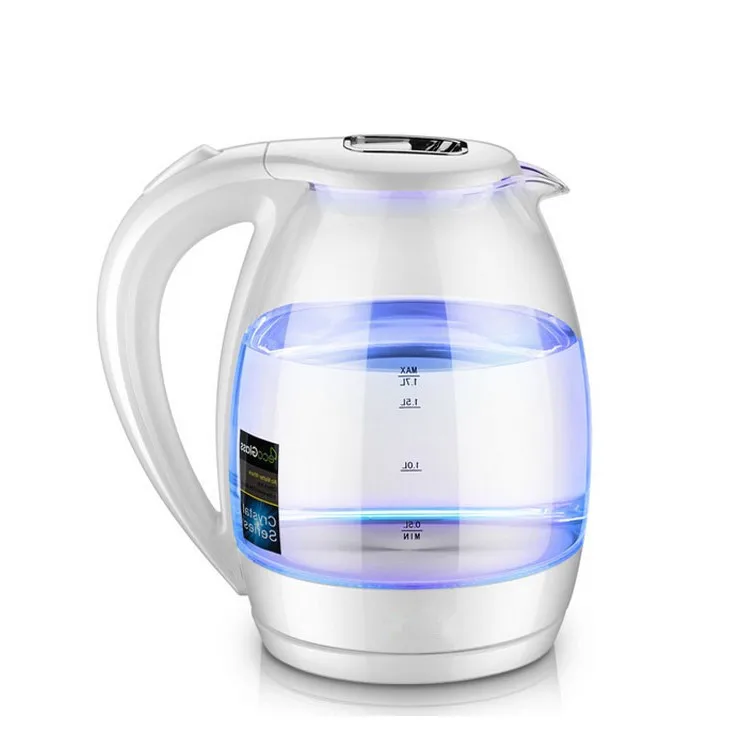 NEW Amazing Blue Led Graduated Electric Kettle Automatic Electric High Borosilicate Glass Kettle Kitchen Appliances