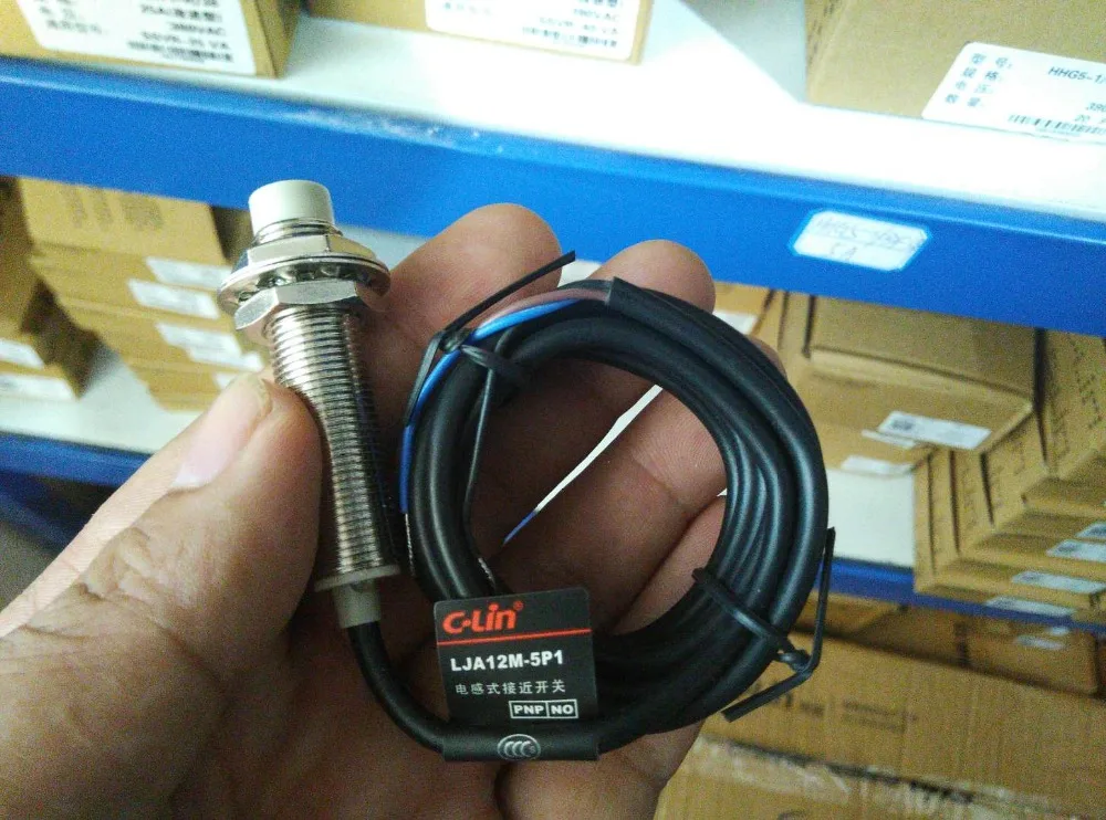 

Brand new original authentic C-Lin LJA12M-5P1 DC three-wire PNP normally open inductive proximity switch