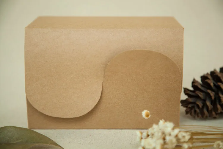 300pcs 15.5*10.5*8.5cm Brown Packaging Kraft Paper Box For Candy\Cake\Jewelry\Gift\chocolate\Party Packing boxes