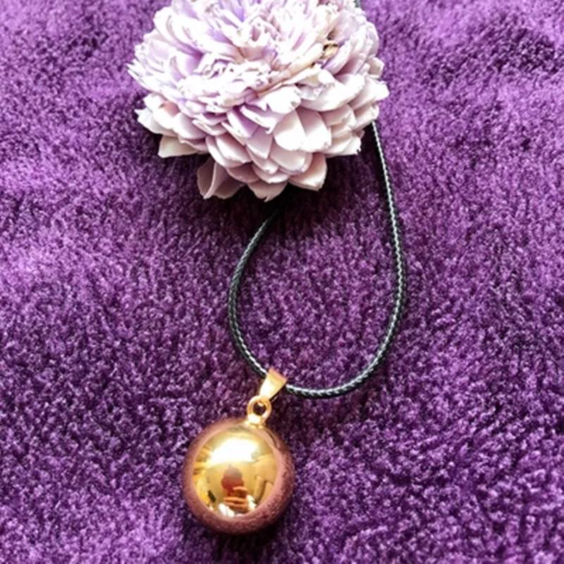 Gold Color Chime Bell Belly Necklace Harmony Bola Pendant Maternity Ball Musical Bell Pregnancy Ball Mexico Bola Women Pendants