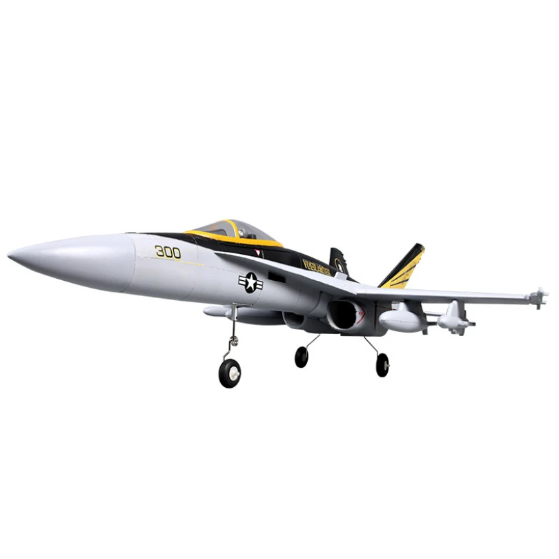 FMSRC Airplane 64mm F18 F-18 V2 Vigilantes Ducted Fan EDF Jet Grey Scale Warbird Fighter Model Hobby Plane Aircraft Avion PNP