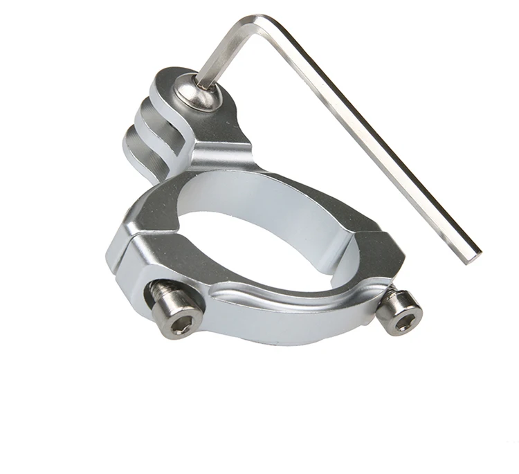 Clownfish-자전거 자전거 오토바이 마운트 홀더, GoPro Hero 11 9765 Xiaomi yi Mijia 4K SJCAM SJ4000 H9 카메라 알루미늄 삼각대