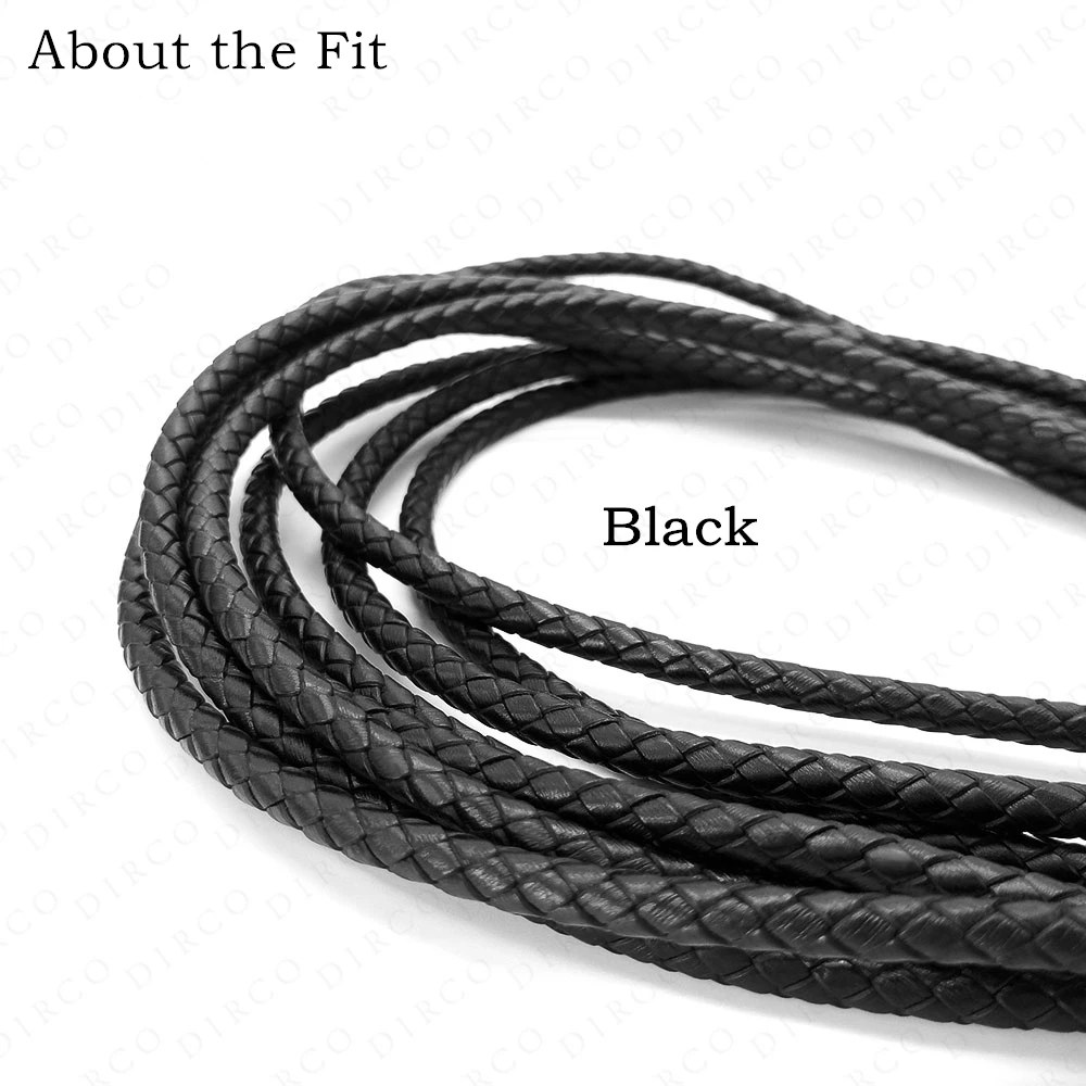 

About the Fit 6mm 15Meters Full Dyeing Braided Split Leather Total Coloring Round Leather Cords Jewellery Accessories Woven Rope