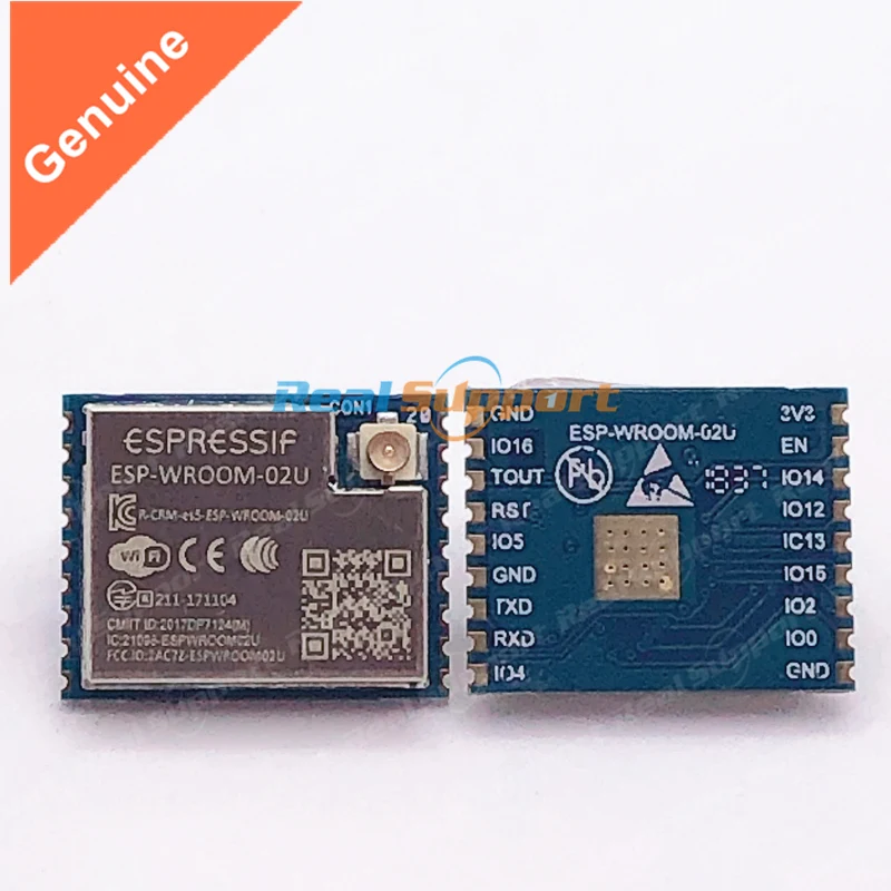 10PCS ESP-WROOM-02 ESP-WROOM-02U ESP-WROOM-02U-N2 ESP8266EX SMD Module UART Mode external IPEX antenna connector Espressif