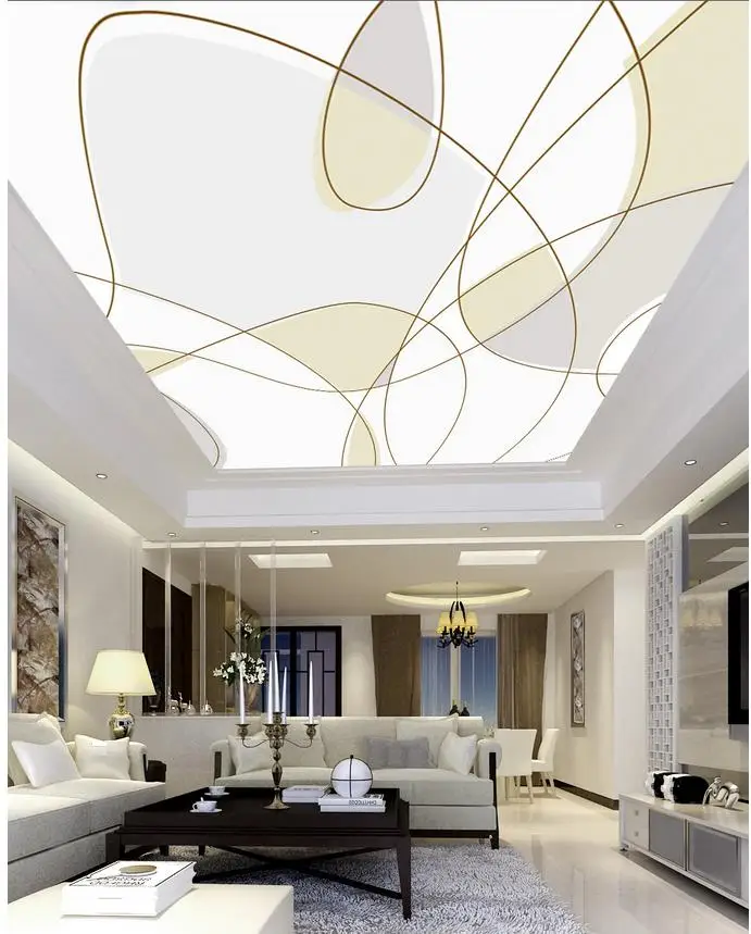 

Fashion abstract pattern ceiling frescoes ceiling Custom 3d mural wallpaper ceilings papel de parede