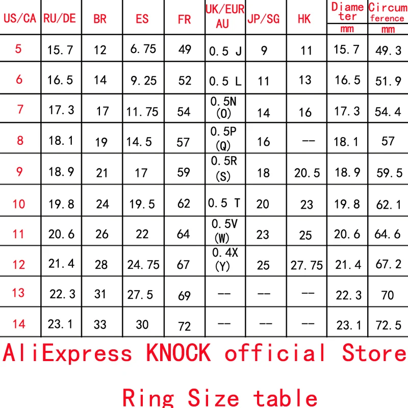 KNOCK High quality  Zircon Engagement Rings for women Rose gold color Wedding rings female  Crystals top quality Jewelry