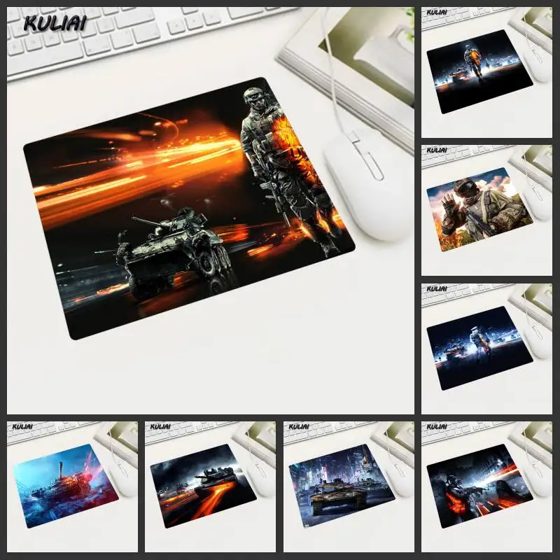 XGZ Free Shipping 22*18 Small Size Game Laptop Player Mouse Pad Mat Gaming Pc Desk Mat Non-Slip Rubber Mousepad Battlefield3