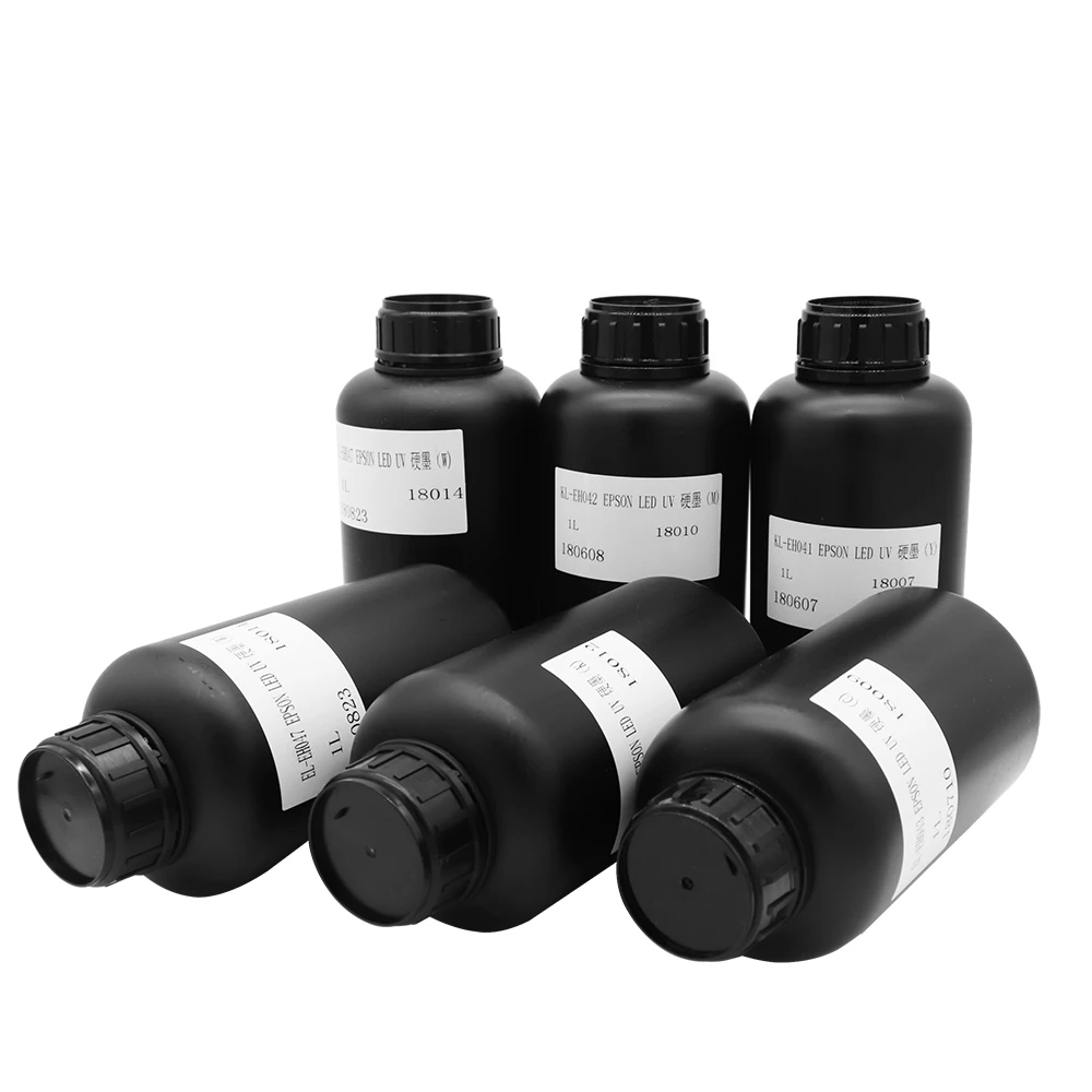 1 set  Imported uv ink for UV printer 6*500ml UV ink  For  Inkjet UV LED  flatbed printer ink High quality