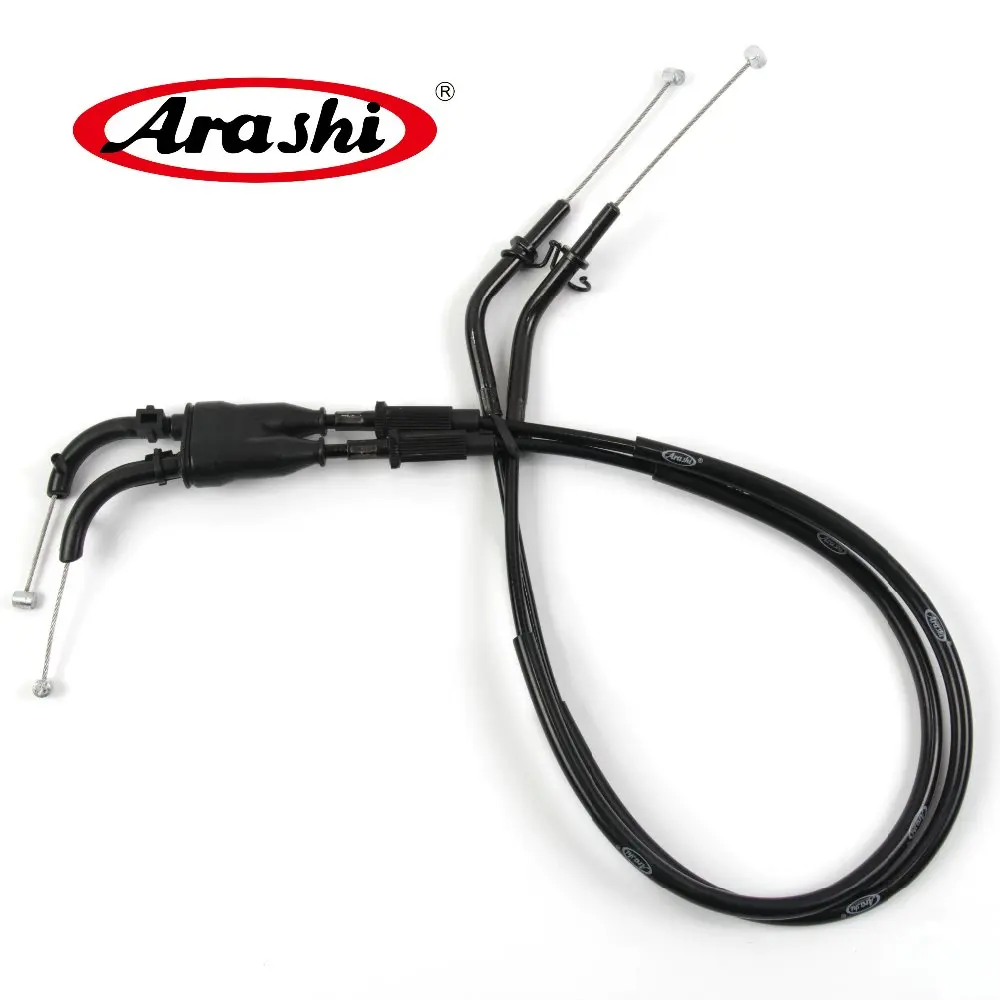 Arashi ZX-10R 2016-2017 Throttle Cable Stainless Rubber Cable For KAWASAKI NINJA ZX10R ZX 10R Accessories