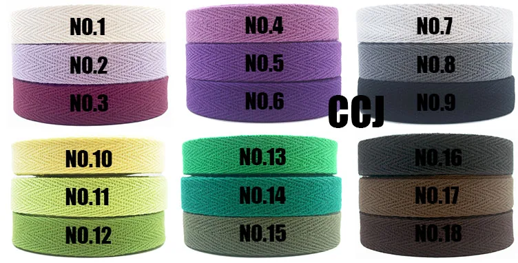 (15mm*50y/roll) herringbone/twill cotton tape/cotton webbing/Bias binding tape for Diy bag,craft projects