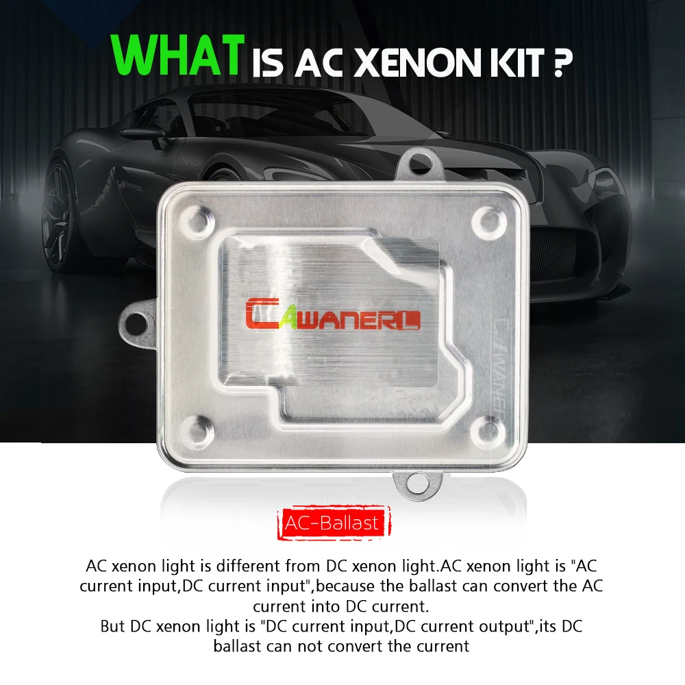 Cawanerl 55W Car Xenon Light HID Kit Slim Ballast AC Bulb Headlight Fog Light H1 H7 H8 H11 9005 HB3 3000K 4300K 6000K 8000K 12V