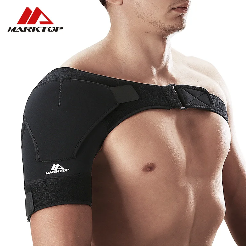 

Marktop Breathable Shoulder Protection Elastic Bandage Shoulder Supports Sports Tape Single Shoulder Protector Adjustable M5056