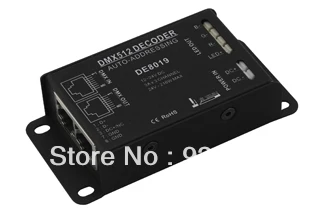 

Free Shipping DMX RGB controller & LED Driver 3 Channels DC12-24V Constant Voltage Single CH Output PWM <3A Model: DE8019