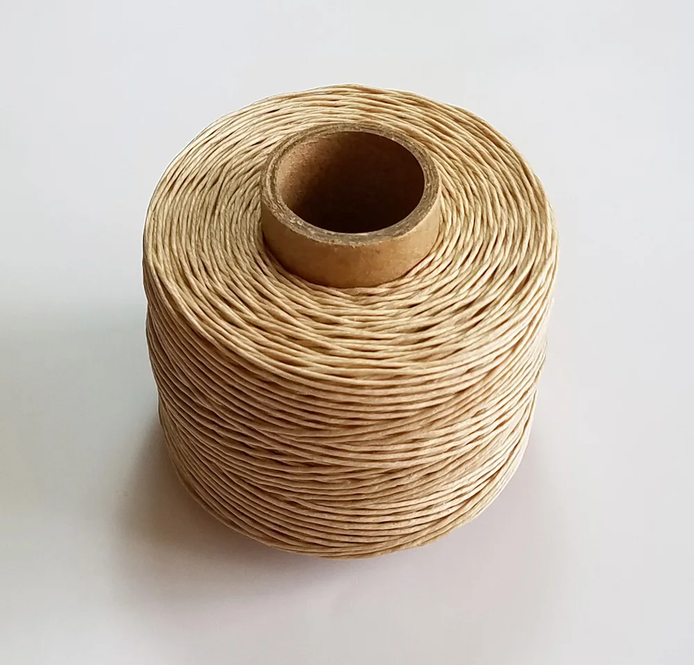 100% Linen waxed thread rope 100m/roll  high tenacity twine cord for accessory DIY