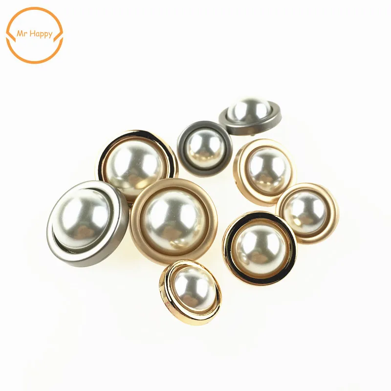 fashion button 2pcs/lot  decorative pearl buttons sewing buttons for coat jacket sweater Garment accessories DIY