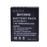 Batmax 1pc 1800mAh BLH-1 BLH1 battery for Olympus E-M1 Mark II Camera