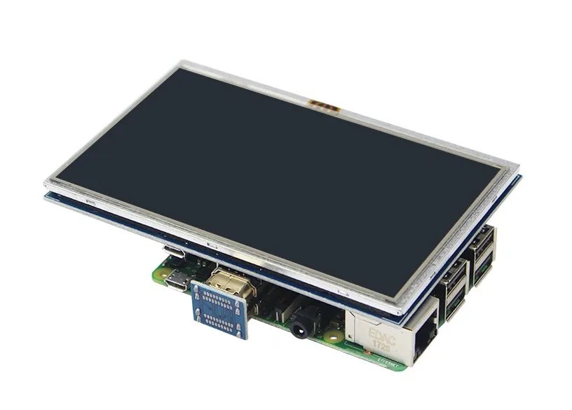 Imagem -03 - Tela Lcd Touch Polegadas Raspberry pi Módulo de Exibição Hdmi Tft Lcd 800*480 para Raspberry pi Modelo b Mais Conector de Caneta Touch