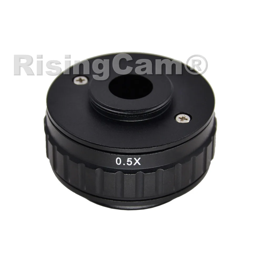 Original Authentic 0.5X focus adjustable microscope C mount adapter compatible for New type Trinocular Stereo microscope