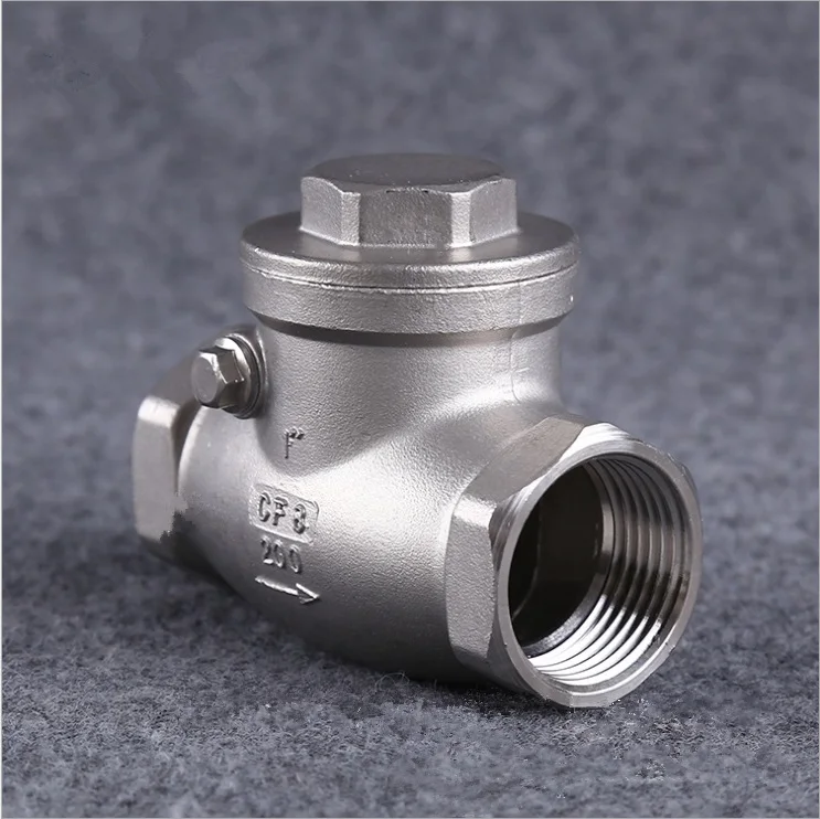 

1" Female BSPP 304 Stainless Steel Swing Check Valve WOG 200 PSI PN16 SS304 SUS304