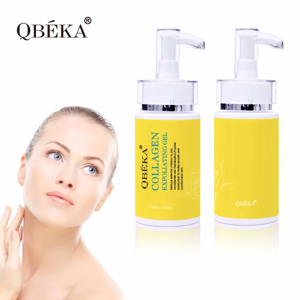 QBEKA Facial Cleansing Intensive Collagen Exfoliating Gel Body Scrub Gel Miracle Firming Facial Peeling Gel