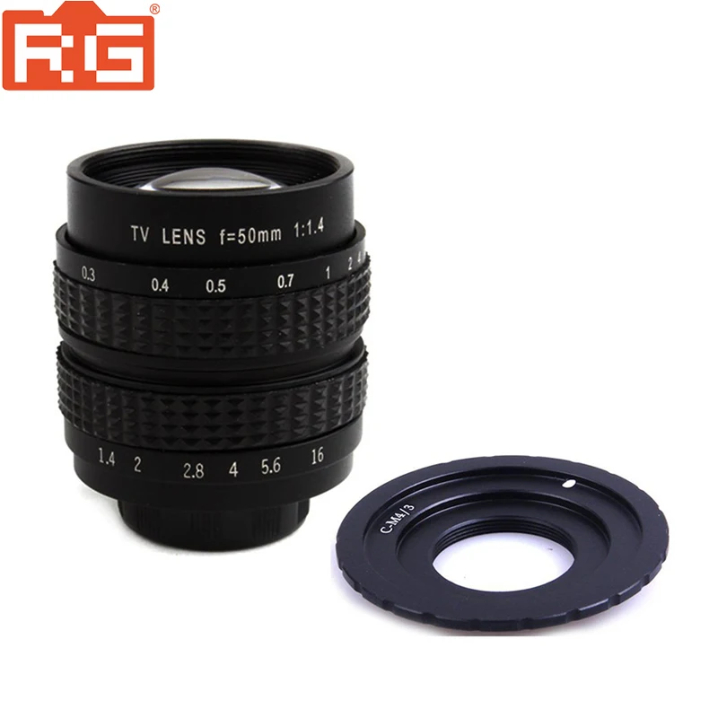 Fujian 50mm F1.4 CCTV Movie Lens +C-M4/3 Mount to Micro 4/3 m4/3 EPL5 EPM3 EPL7 OM-D for Panasonic Olympus