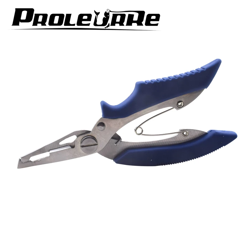 

Proleurre Stainless Steel Fishing Plier Fishing Hook Remover Tackle Tool PE Fishing Line Cutter Scissors Fishing Tool Accessorie