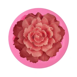 DIY Flower Big Rose Shape Silicone Fondant Soap 3D Cake Mold Cupcake Jelly Chocolate Decoration Baking Tool Moulds FQ3318